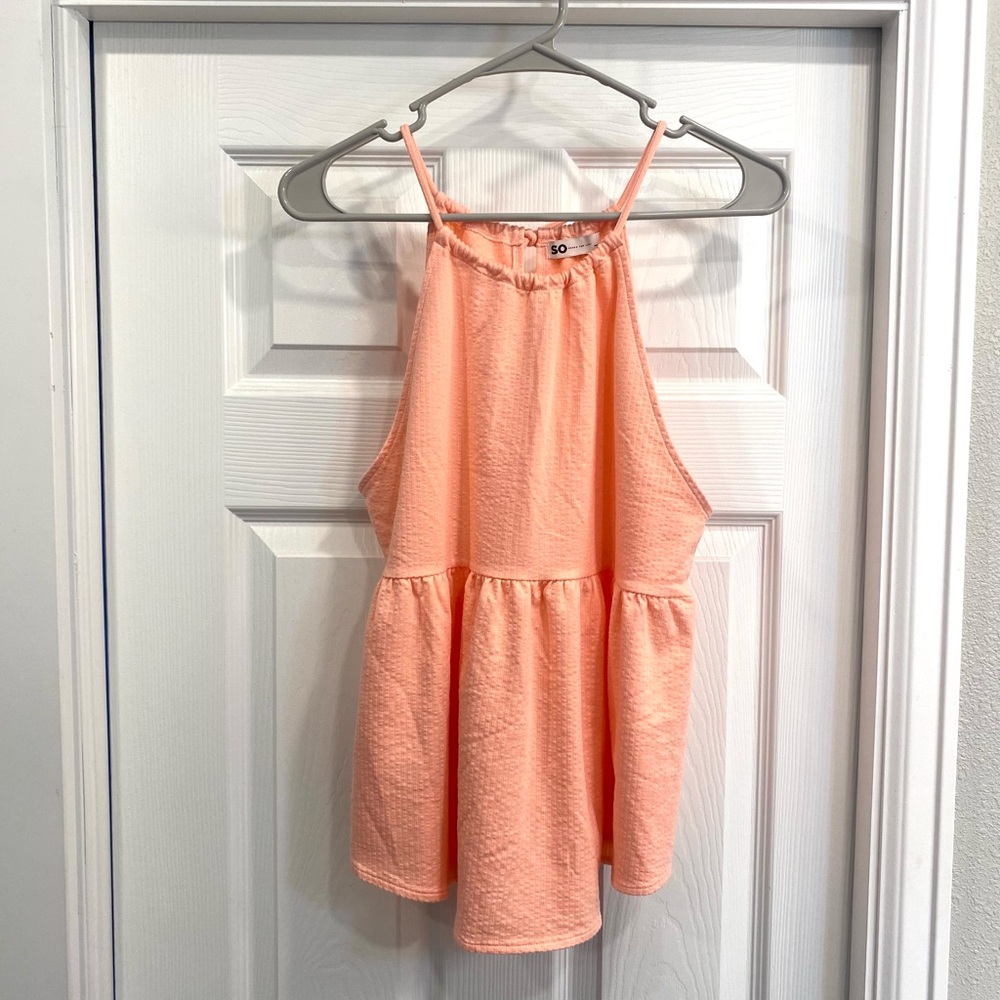 SO Peach Sleeveless Top